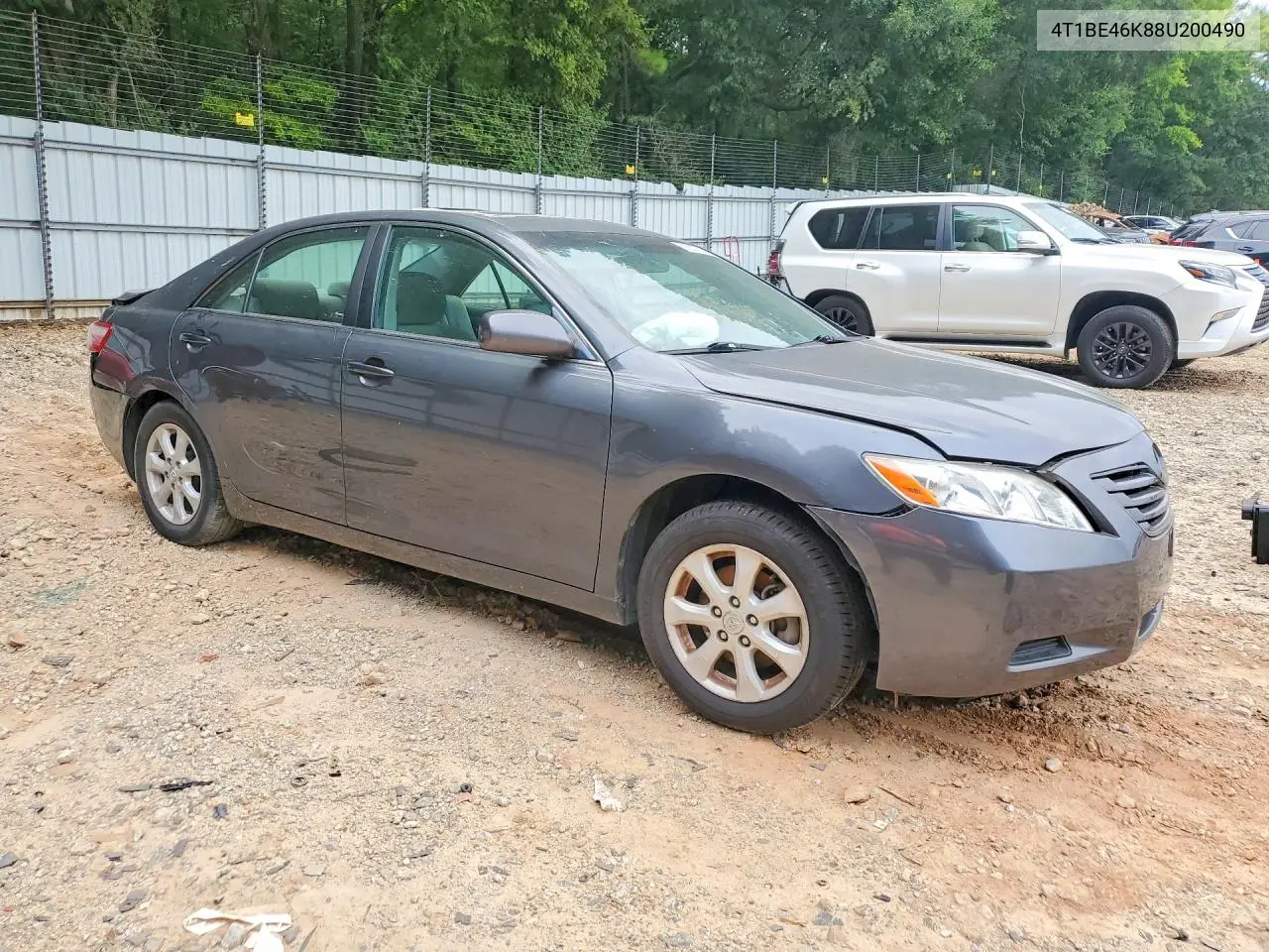 2008 Toyota Camry Le VIN: 4T1BE46K88U200490 Lot: 61621726