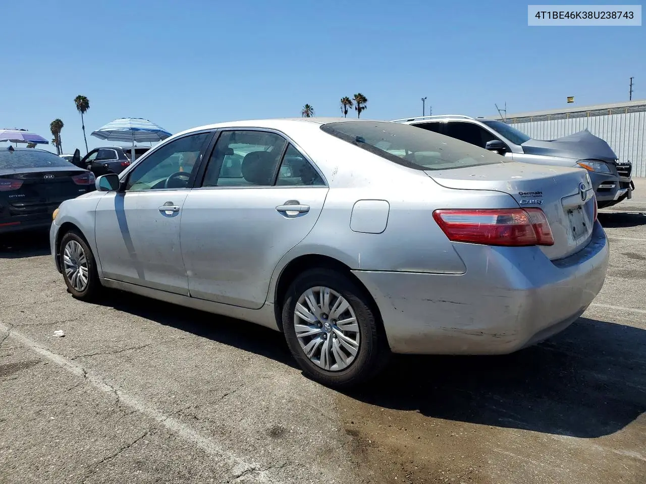 2008 Toyota Camry Base VIN: 4T1BE46K38U238743 Lot: 61806136