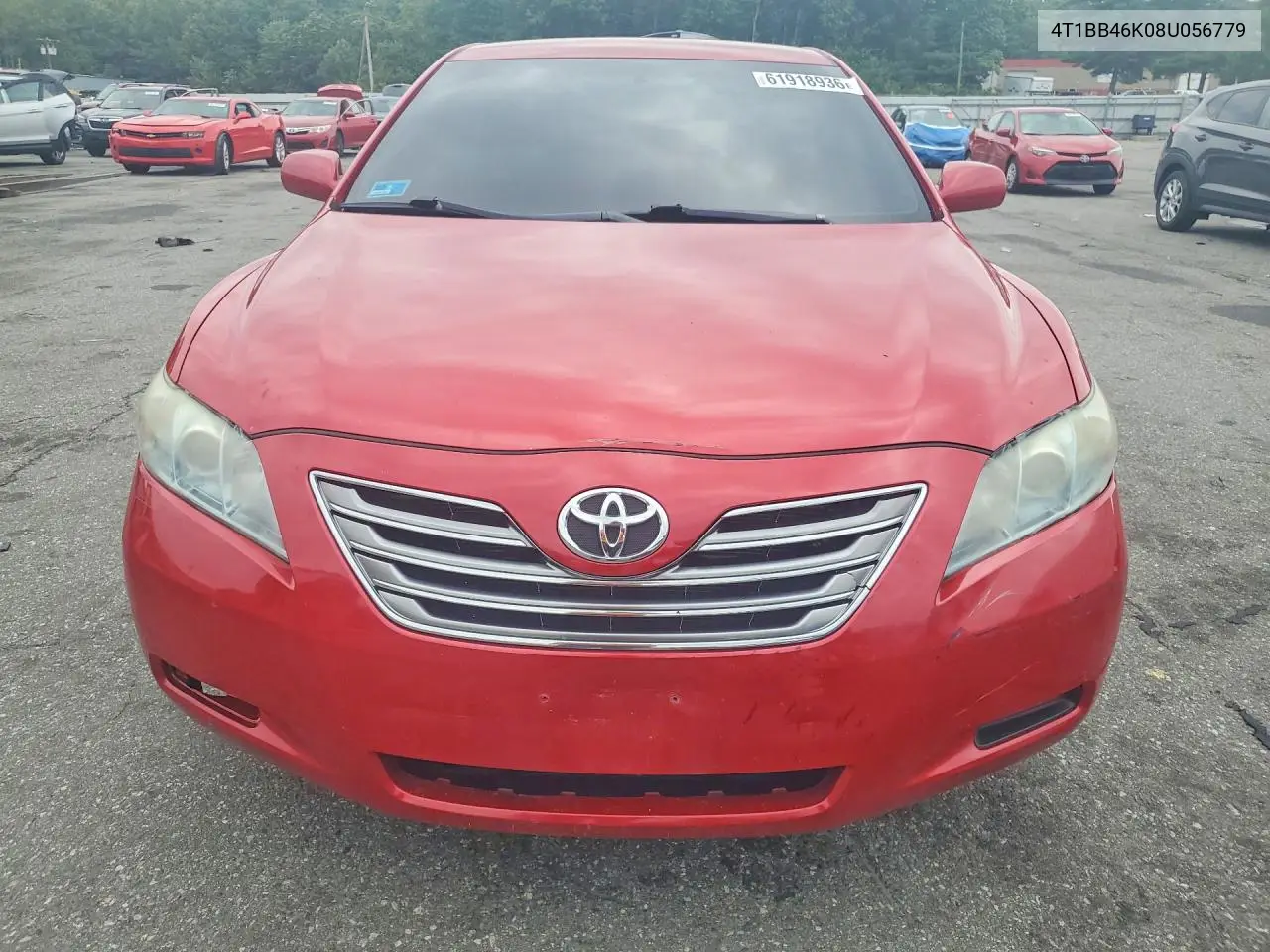2008 Toyota Camry Hybrid VIN: 4T1BB46K08U056779 Lot: 61918936