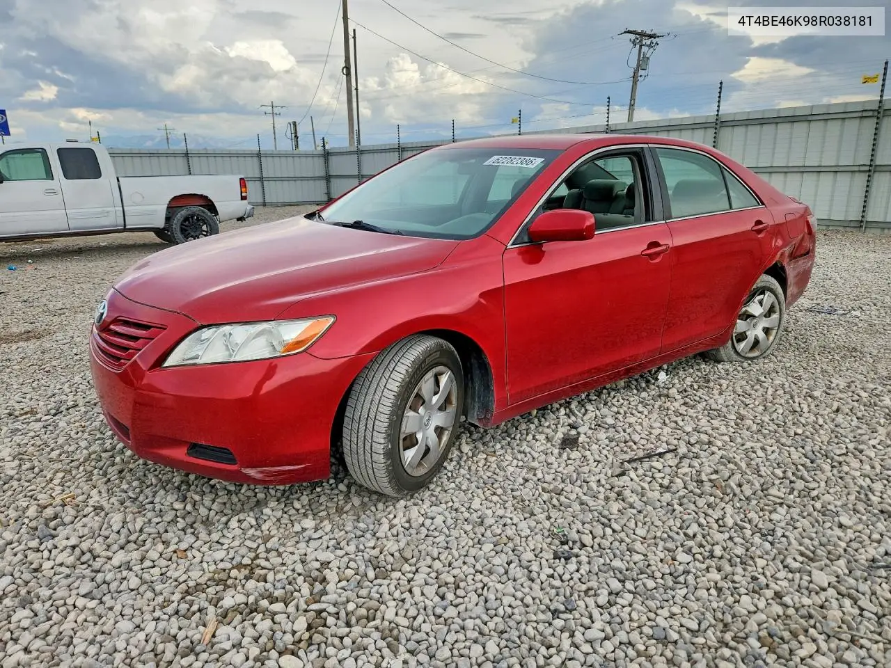 2008 Toyota Camry Le VIN: 4T4BE46K98R038181 Lot: 62282386