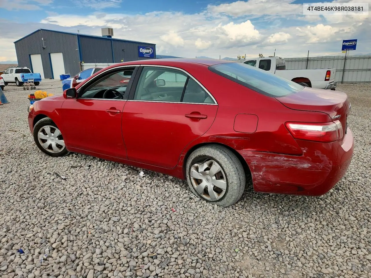 2008 Toyota Camry Le VIN: 4T4BE46K98R038181 Lot: 62282386