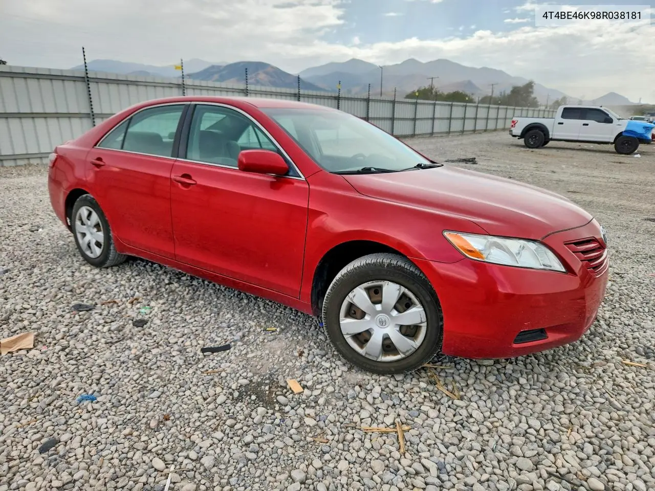 2008 Toyota Camry Le VIN: 4T4BE46K98R038181 Lot: 62282386