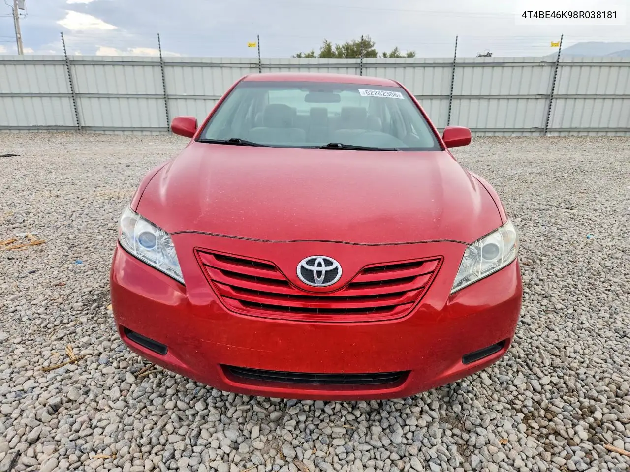2008 Toyota Camry Le VIN: 4T4BE46K98R038181 Lot: 62282386