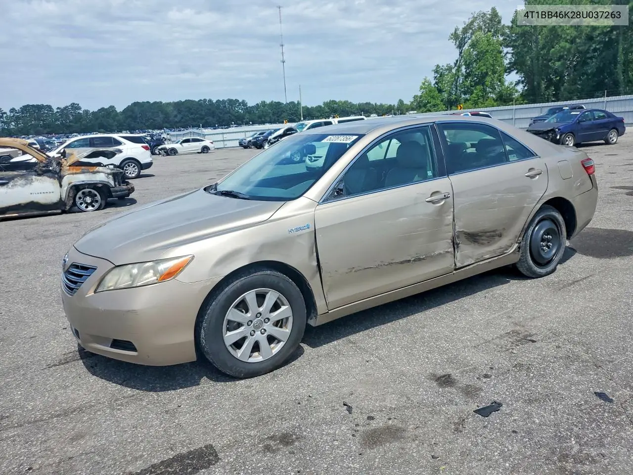 2008 Toyota Camry Hybrid VIN: 4T1BB46K28U037263 Lot: 62287356