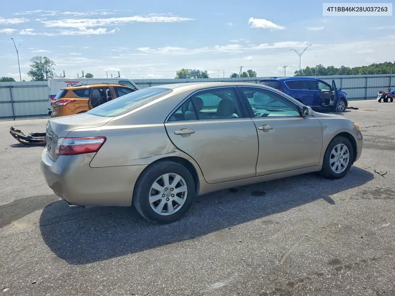 2008 Toyota Camry Hybrid VIN: 4T1BB46K28U037263 Lot: 62287356