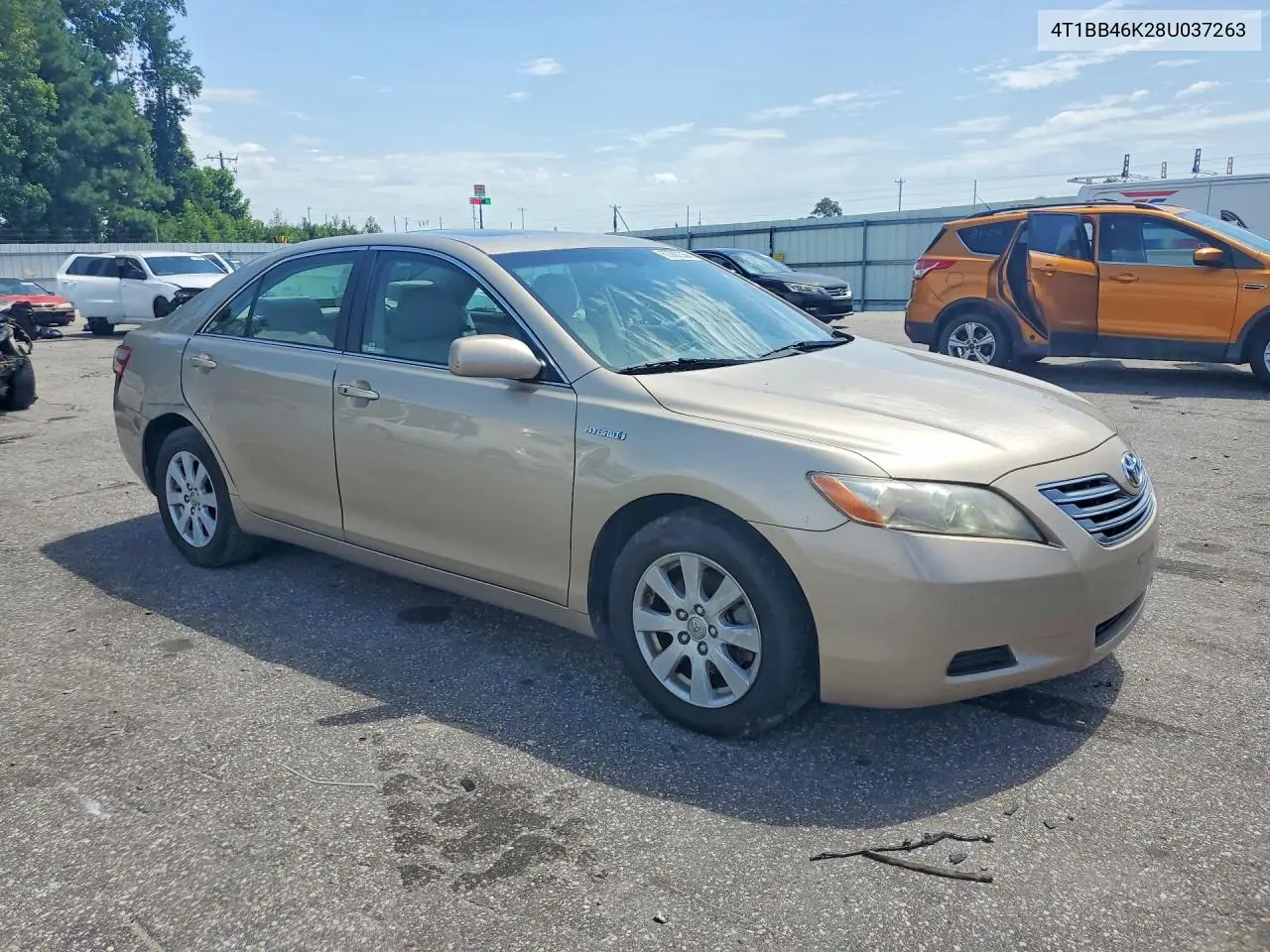 2008 Toyota Camry Hybrid VIN: 4T1BB46K28U037263 Lot: 62287356