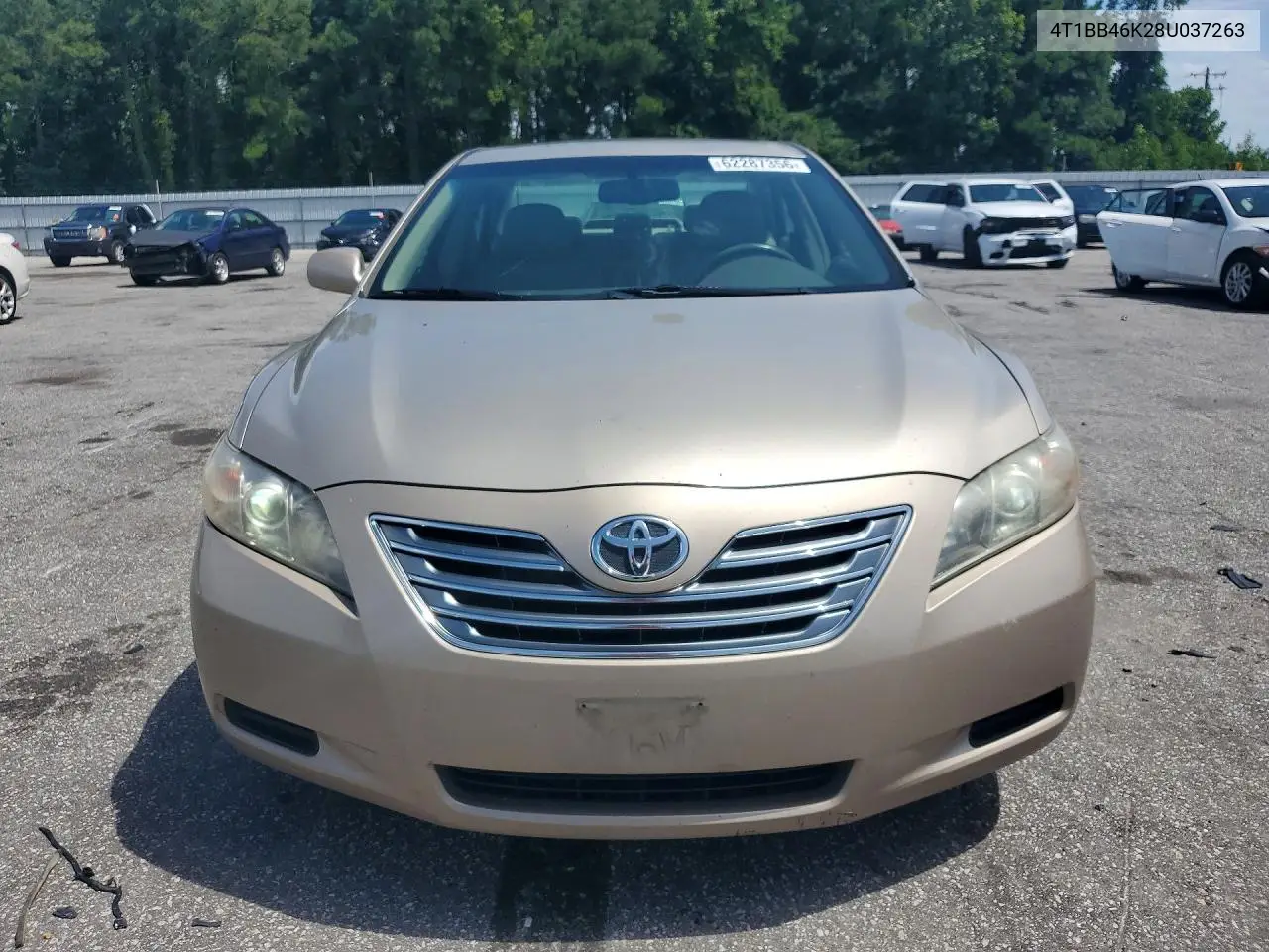 2008 Toyota Camry Hybrid VIN: 4T1BB46K28U037263 Lot: 62287356