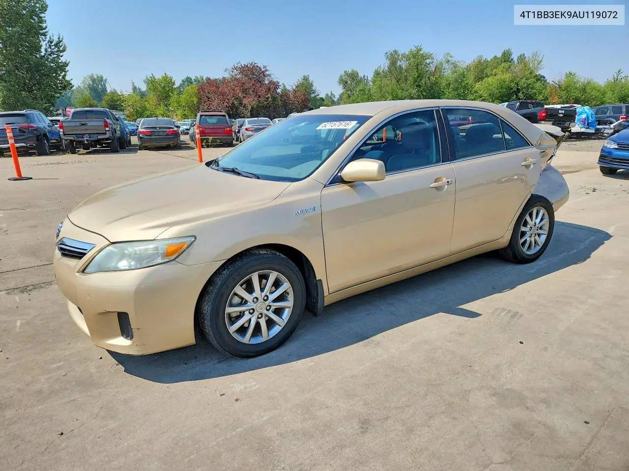 2010 Toyota Camry Hybrid VIN: 4T1BB3EK9AU119072 Lot: 62157616
