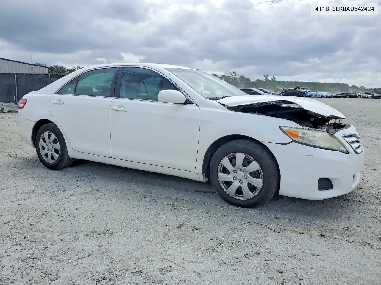 2010 Toyota Camry Le VIN: 4T1BF3EK8AU542424 Lot: 62229876