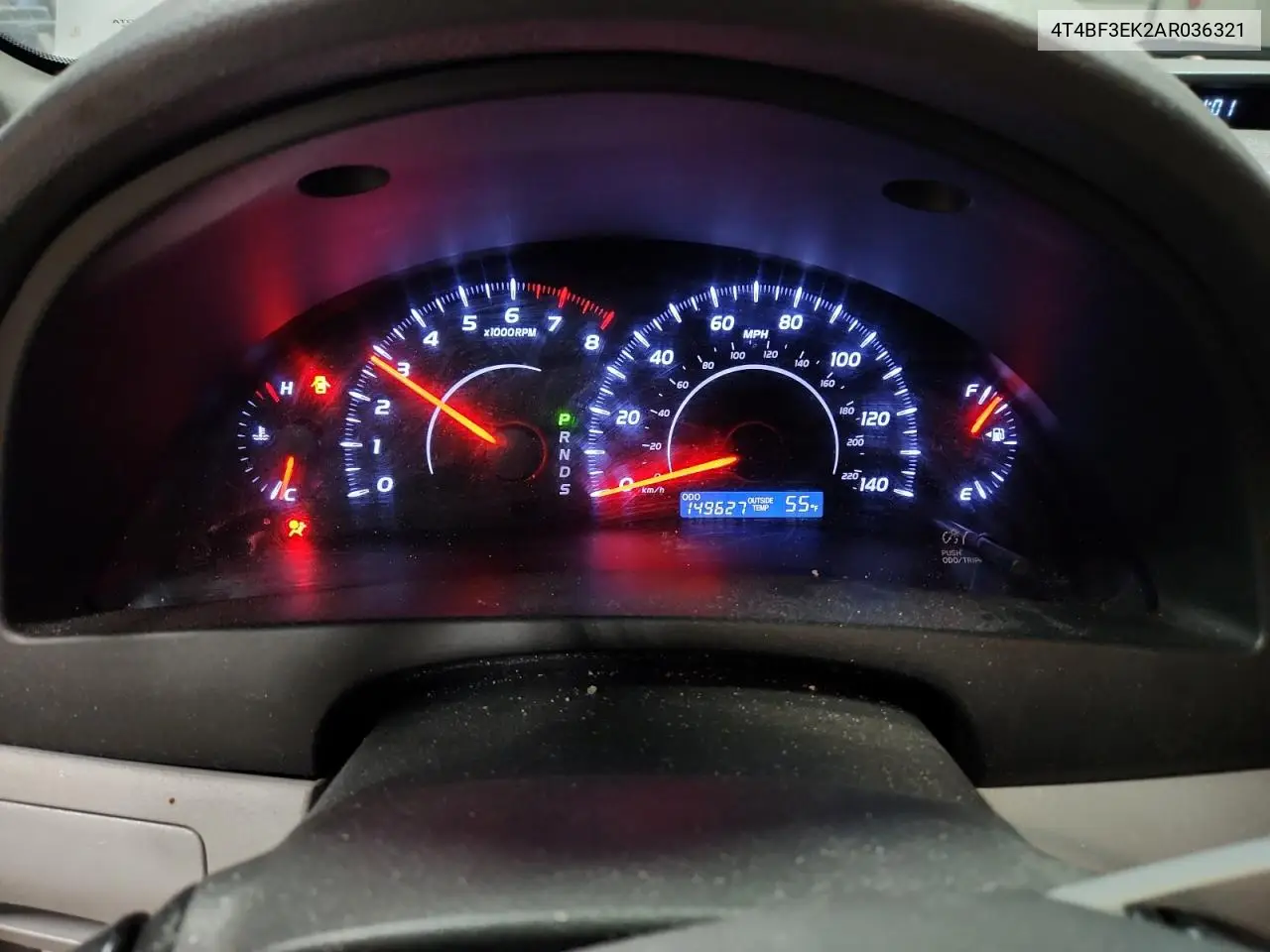 4T4BF3EK2AR036321 2010 Toyota Camry Base