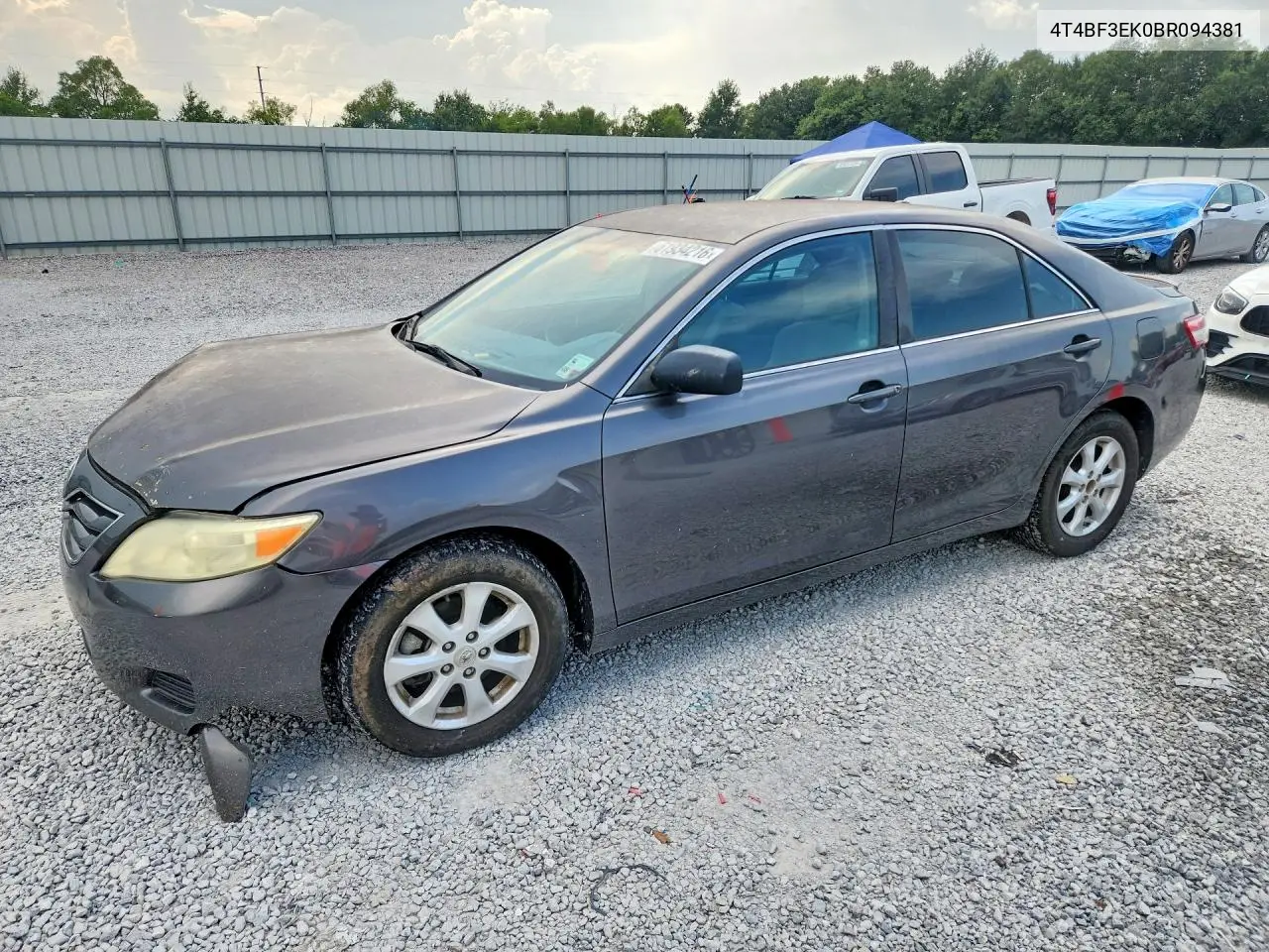 2011 Toyt Camry VIN: 4T4BF3EK0BR094381 Lot: 61934216