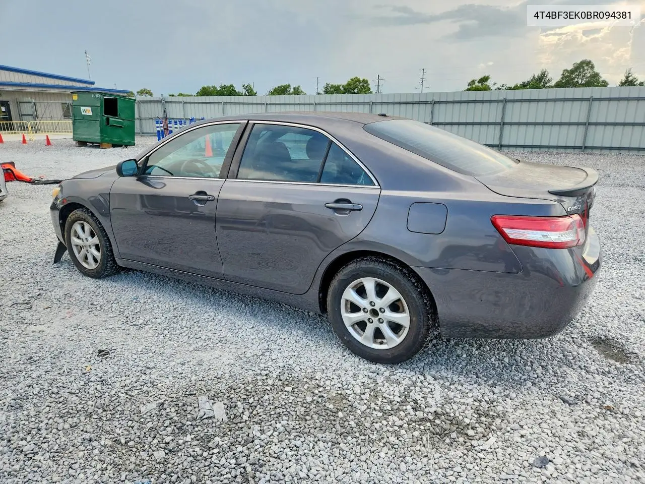 2011 Toyt Camry VIN: 4T4BF3EK0BR094381 Lot: 61934216