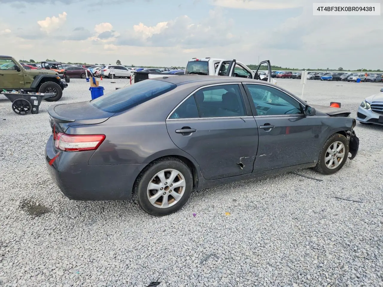 2011 Toyt Camry VIN: 4T4BF3EK0BR094381 Lot: 61934216