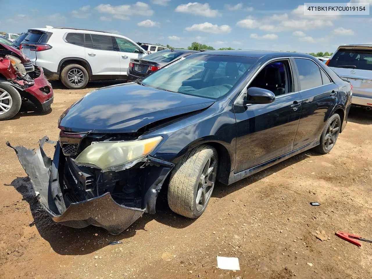 2012 Toyota Camry Se V6 VIN: 4T1BK1FK7CU019154 Lot: 56697906