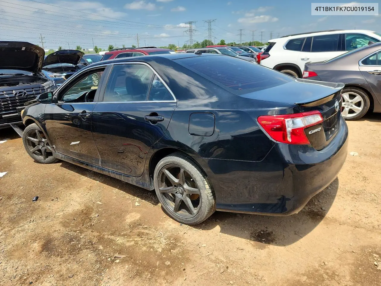 2012 Toyota Camry Se V6 VIN: 4T1BK1FK7CU019154 Lot: 56697906