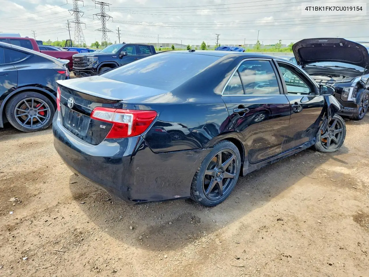 2012 Toyota Camry Se V6 VIN: 4T1BK1FK7CU019154 Lot: 56697906