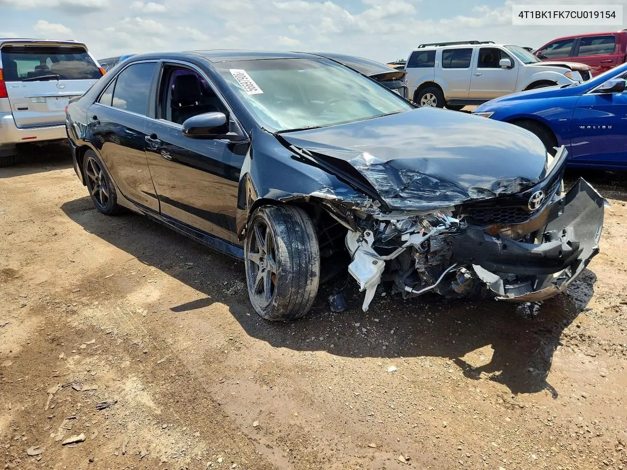 2012 Toyota Camry Se V6 VIN: 4T1BK1FK7CU019154 Lot: 56697906