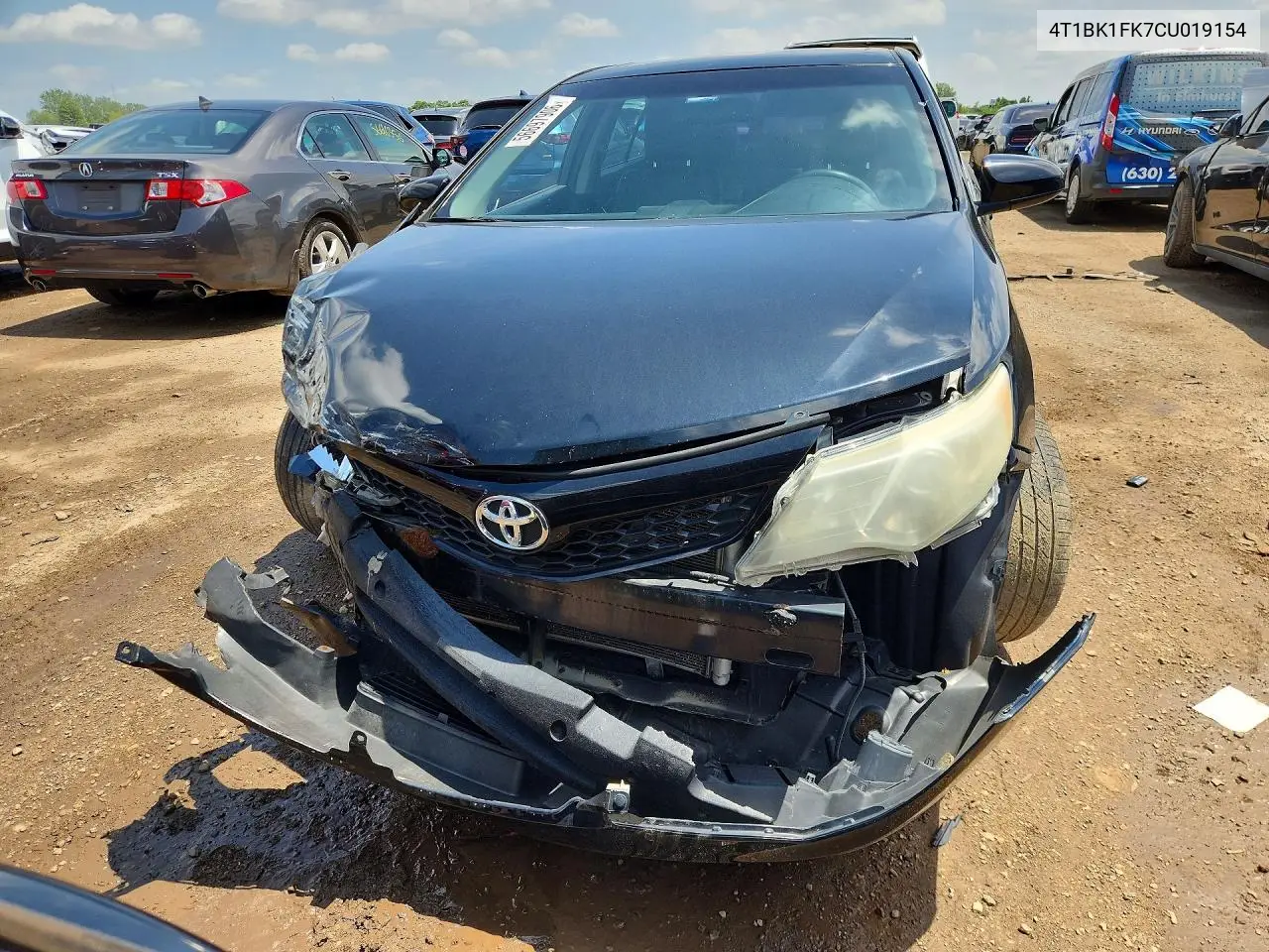2012 Toyota Camry Se V6 VIN: 4T1BK1FK7CU019154 Lot: 56697906