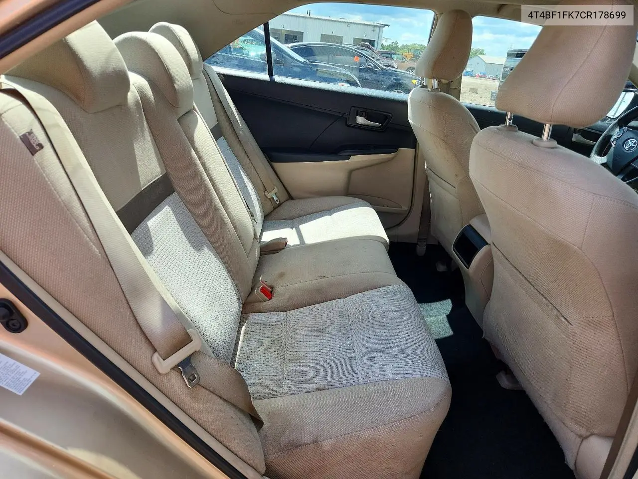2012 Toyota Camry Le VIN: 4T4BF1FK7CR178699 Lot: 57528846