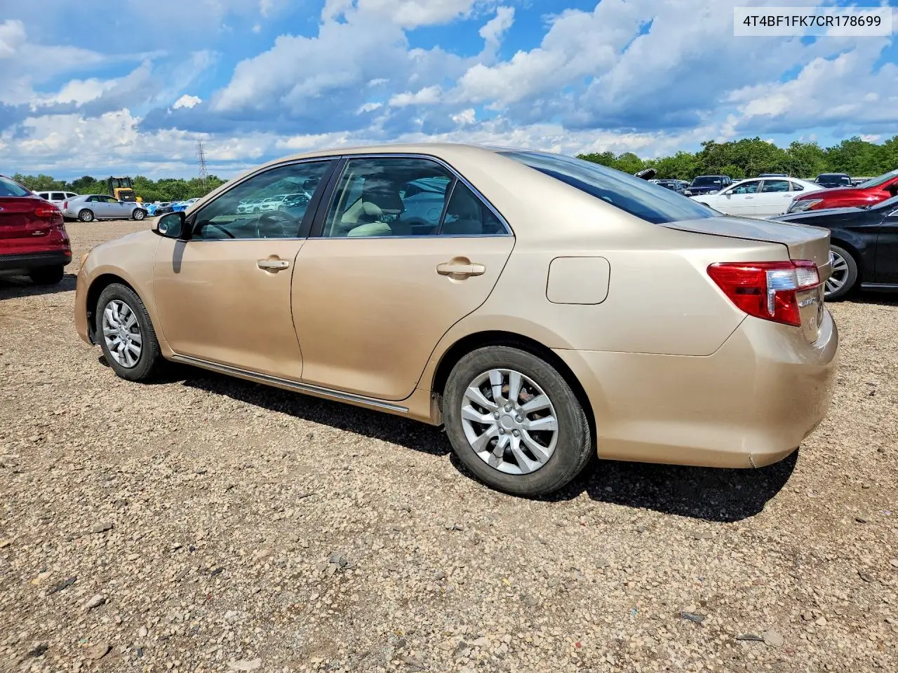 2012 Toyota Camry Le VIN: 4T4BF1FK7CR178699 Lot: 57528846