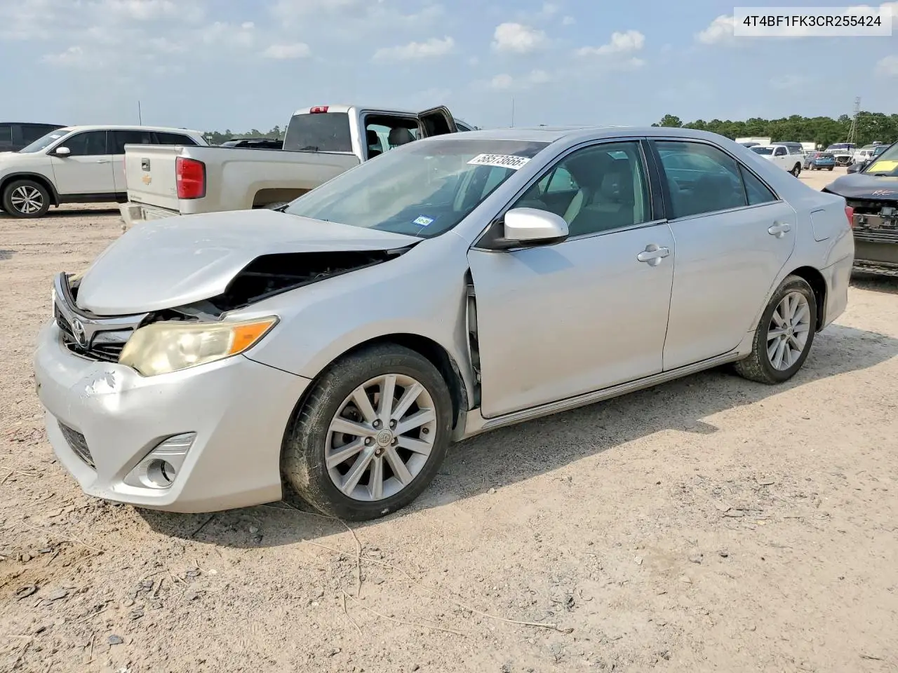 2012 Toyota Camry Xle VIN: 4T4BF1FK3CR255424 Lot: 58573666