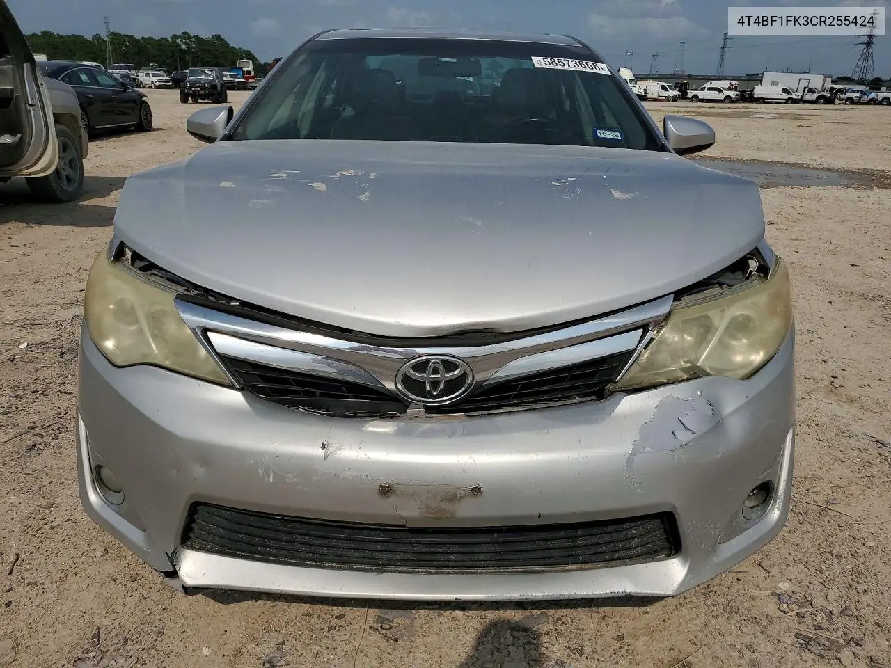 2012 Toyota Camry Xle VIN: 4T4BF1FK3CR255424 Lot: 58573666