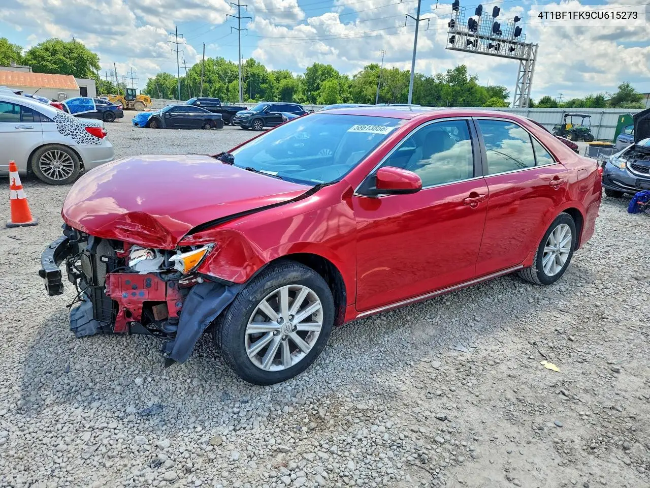 2012 Toyota Camry Xle VIN: 4T1BF1FK9CU615273 Lot: 58613856