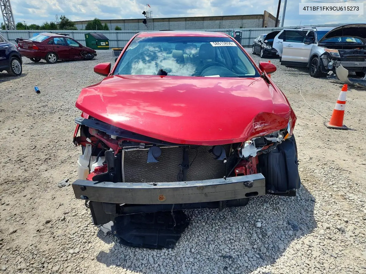2012 Toyota Camry Xle VIN: 4T1BF1FK9CU615273 Lot: 58613856