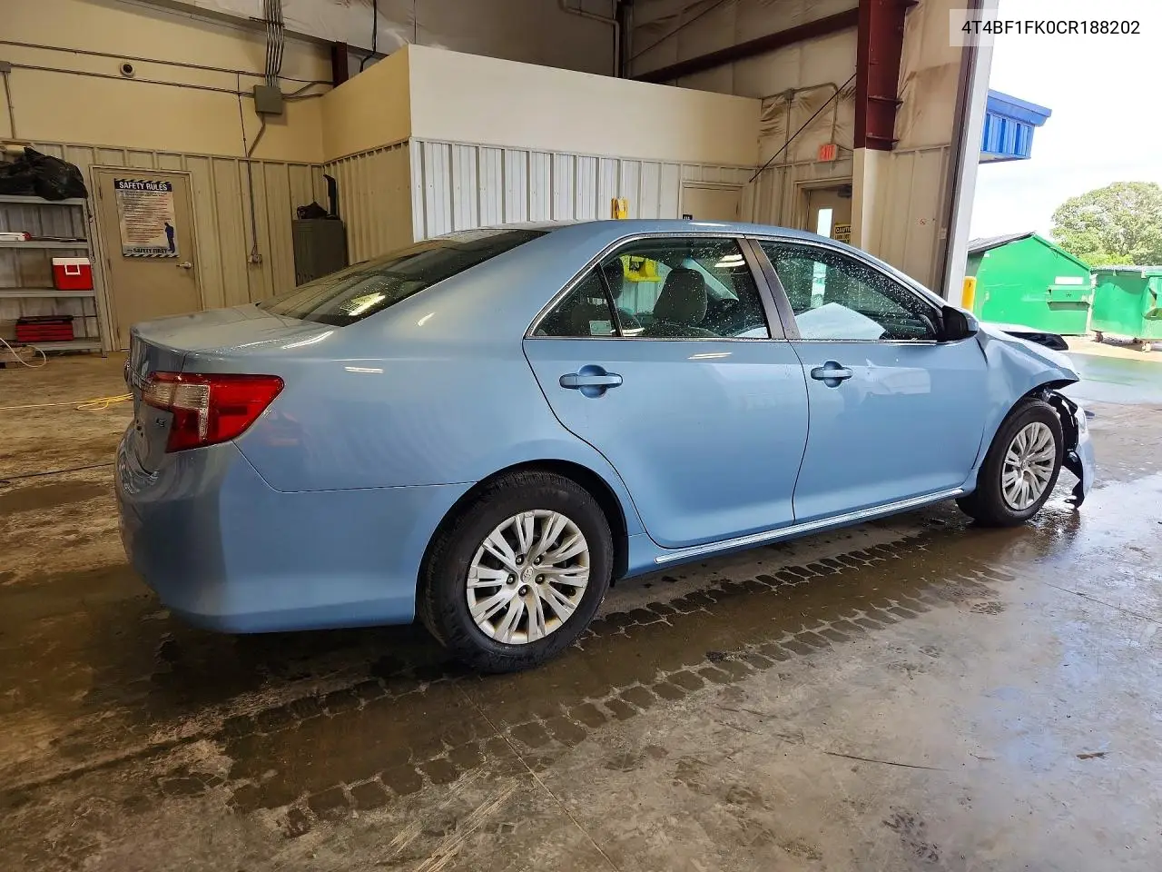 2012 Toyota Camry Le VIN: 4T4BF1FK0CR188202 Lot: 58619986