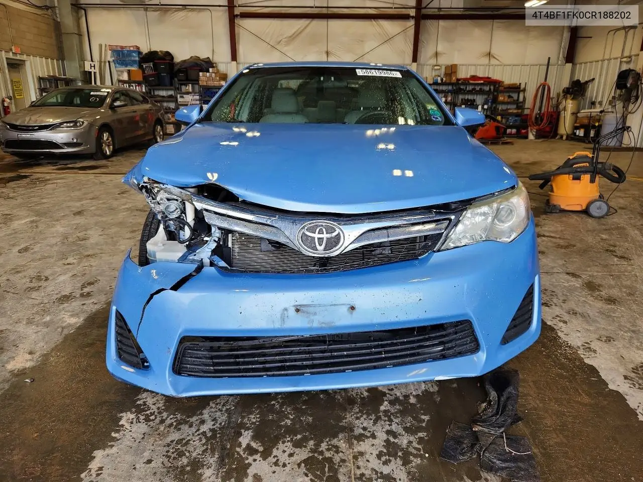 2012 Toyota Camry Le VIN: 4T4BF1FK0CR188202 Lot: 58619986