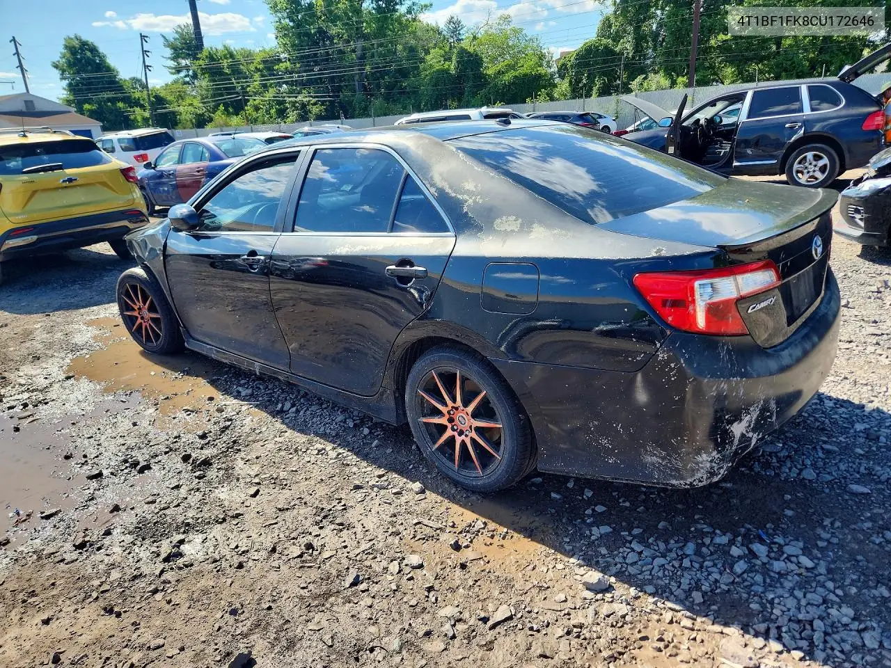 2012 Toyota Camry Se Sport Limited Edition VIN: 4T1BF1FK8CU172646 Lot: 58628846
