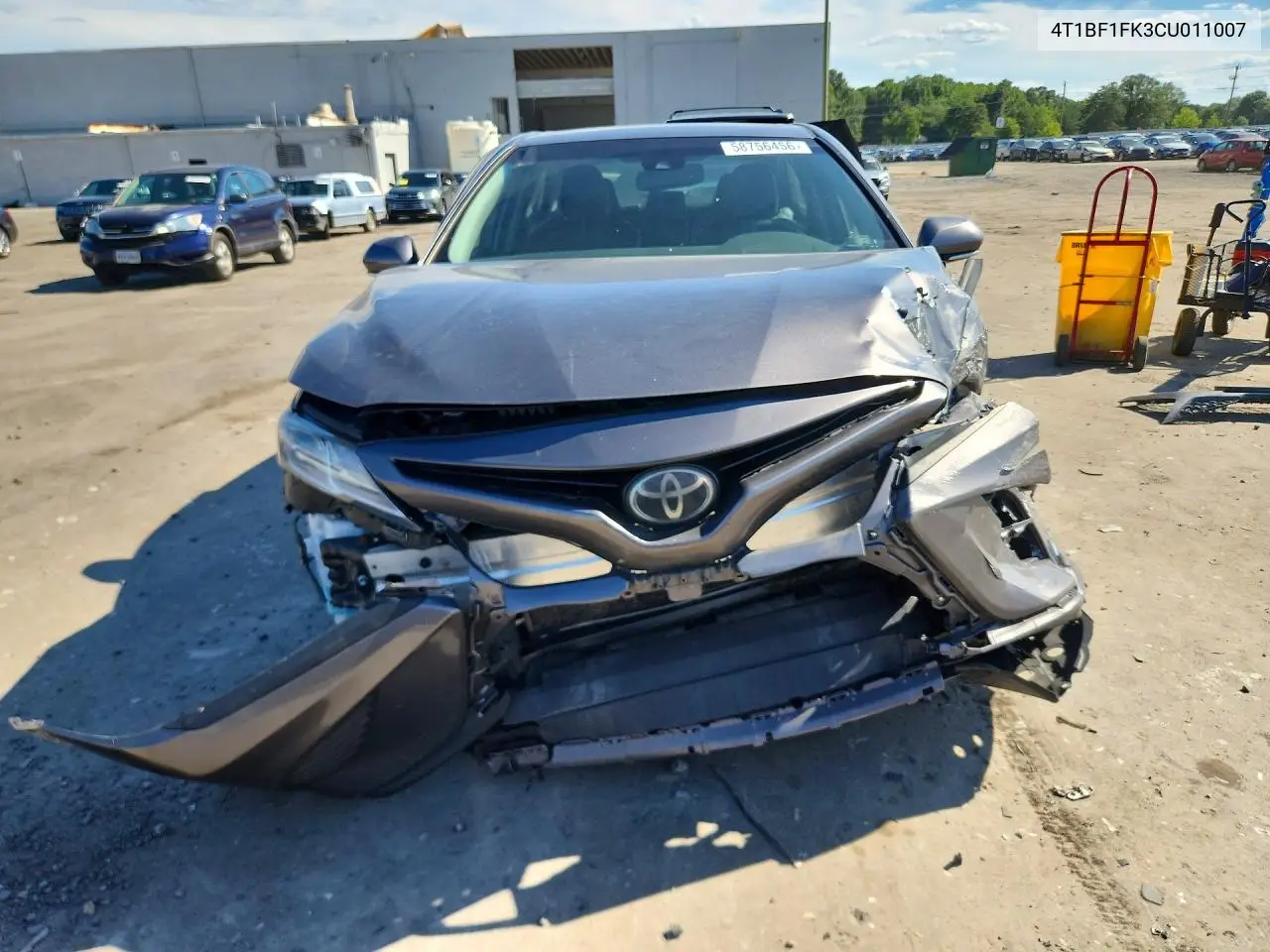 2012 Toyota Camry Se VIN: 4T1BF1FK3CU011007 Lot: 58756456