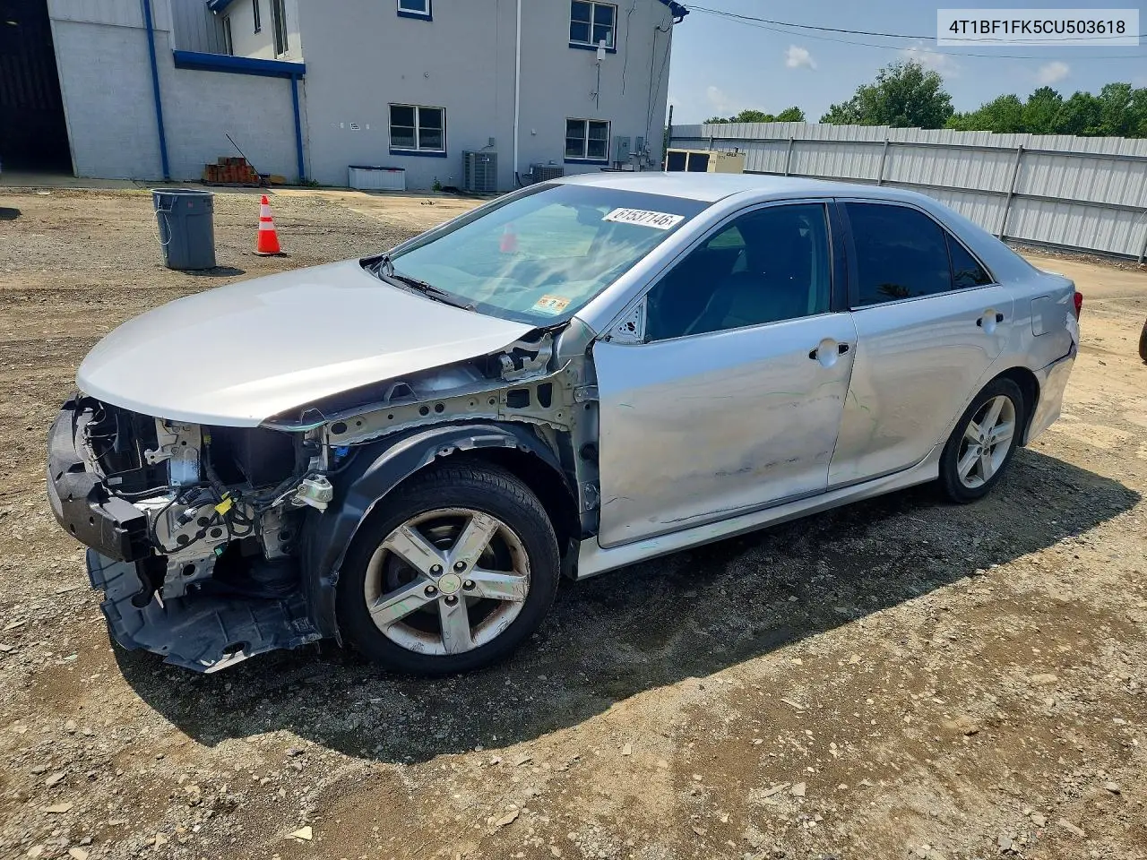 2012 Toyota Camry Se VIN: 4T1BF1FK5CU503618 Lot: 61537146