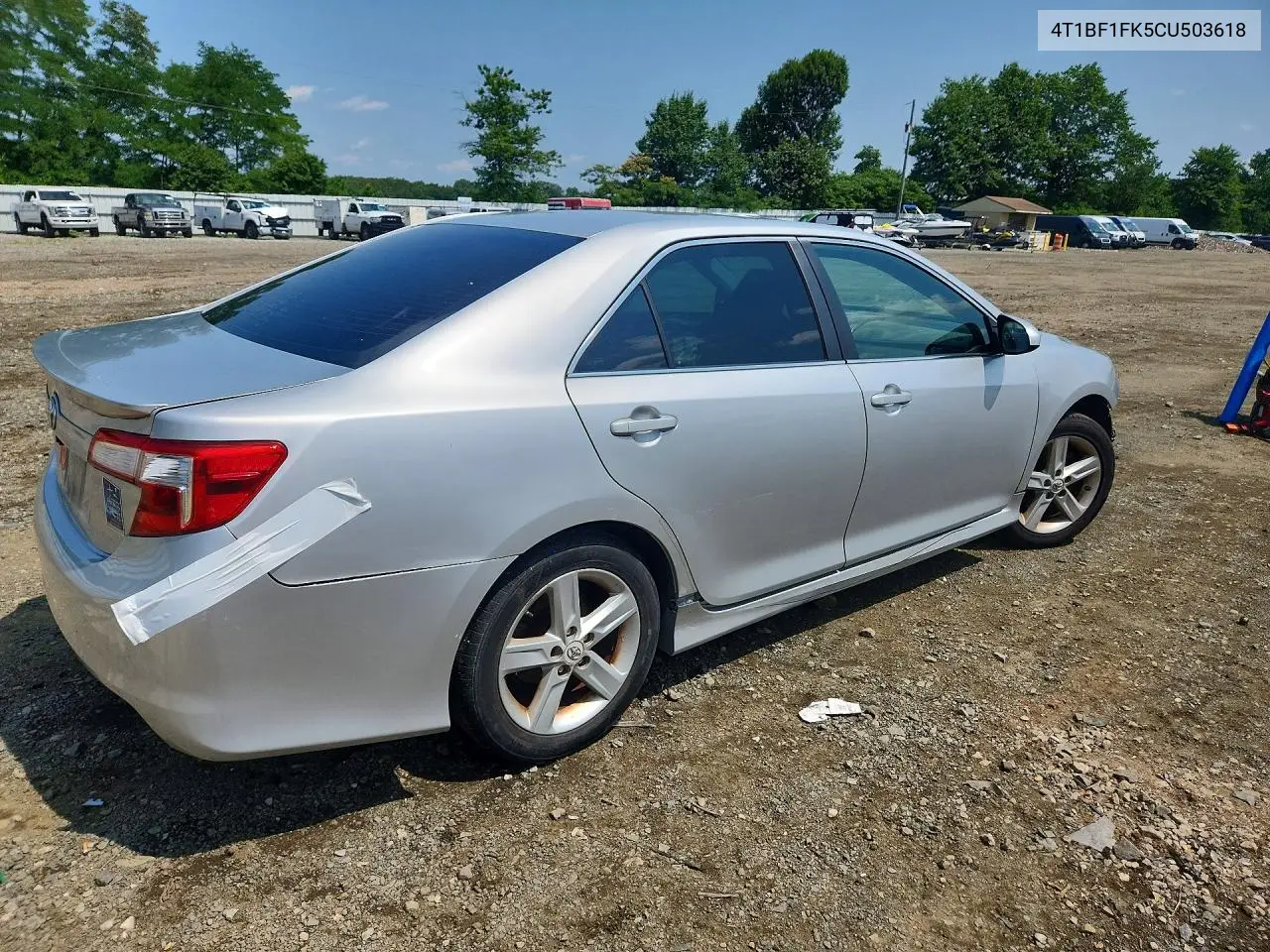 2012 Toyota Camry Se VIN: 4T1BF1FK5CU503618 Lot: 61537146