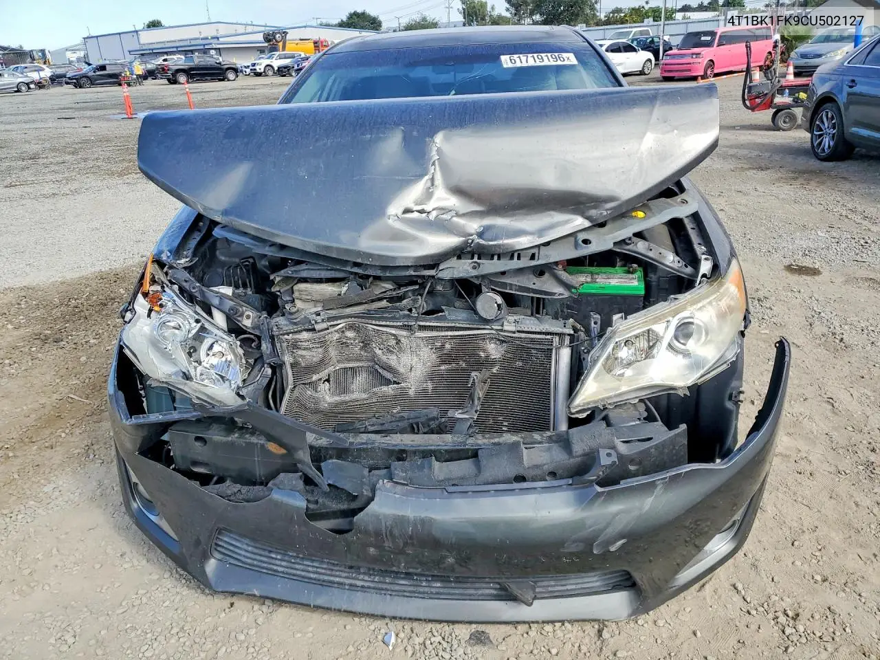2012 Toyota Camry Xle V6 VIN: 4T1BK1FK9CU502127 Lot: 61719196