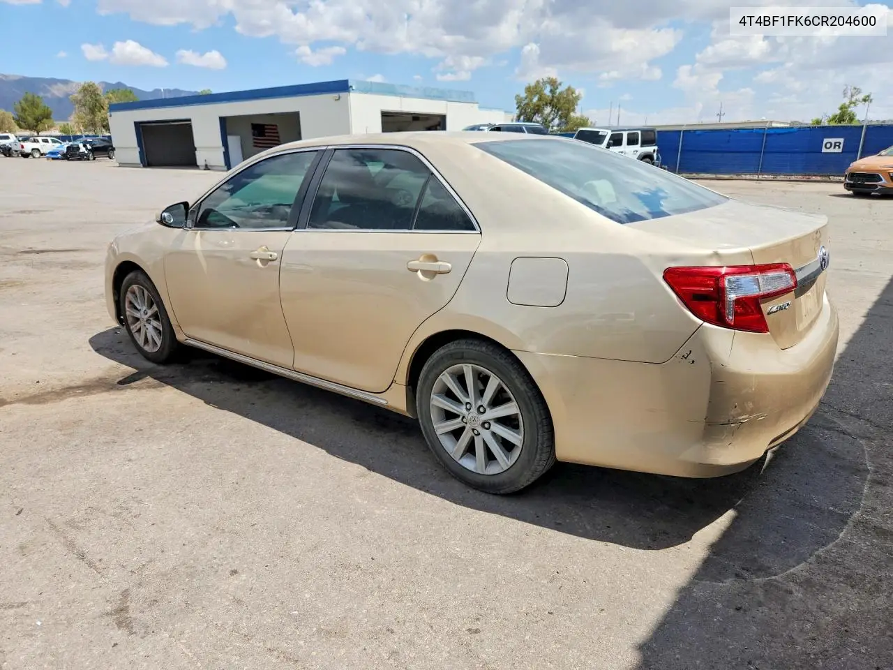 2012 Toyota Camry Xle VIN: 4T4BF1FK6CR204600 Lot: 61872216