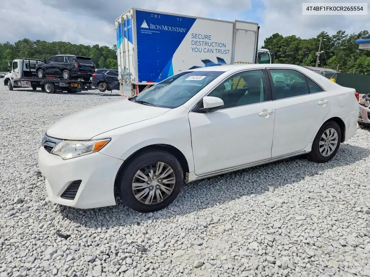2012 Toyota Camry Le VIN: 4T4BF1FK0CR265554 Lot: 61942436