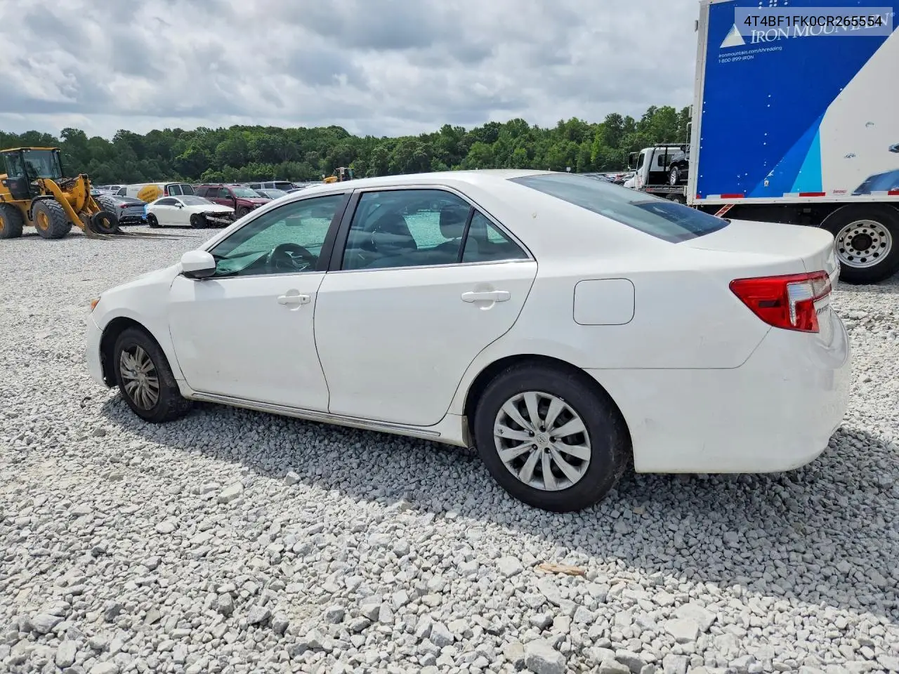 2012 Toyota Camry Le VIN: 4T4BF1FK0CR265554 Lot: 61942436