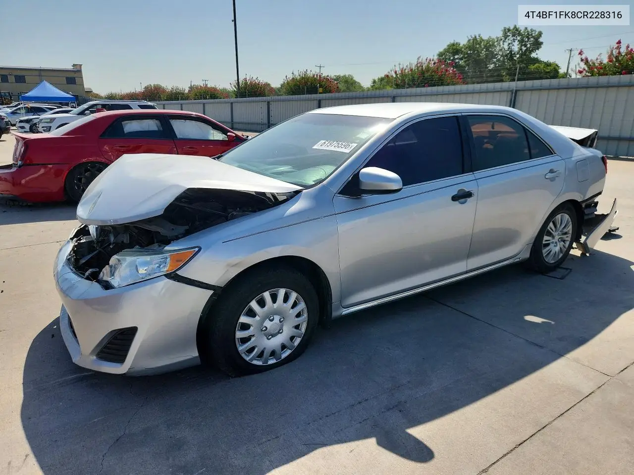 2012 Toyota Camry Le VIN: 4T4BF1FK8CR228316 Lot: 61975596
