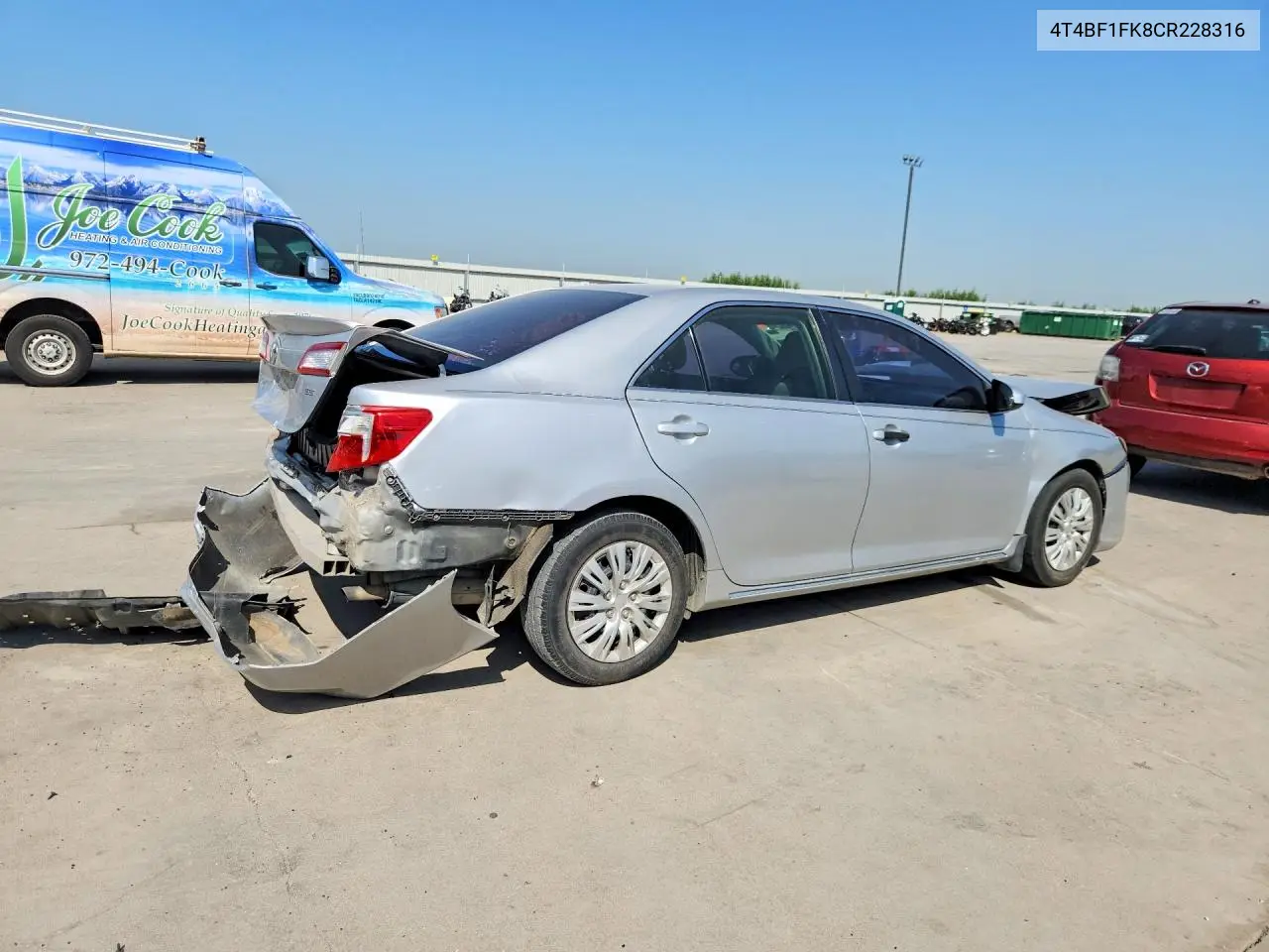 2012 Toyota Camry Le VIN: 4T4BF1FK8CR228316 Lot: 61975596