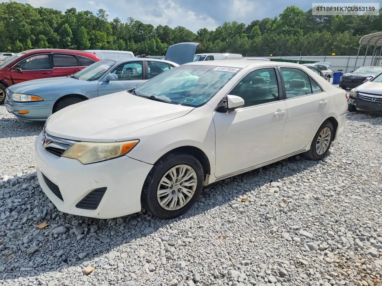 2012 Toyota Camry Le VIN: 4T1BF1FK7CU553159 Lot: 61977656