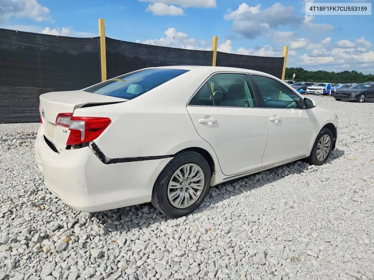 2012 Toyota Camry Le VIN: 4T1BF1FK7CU553159 Lot: 61977656