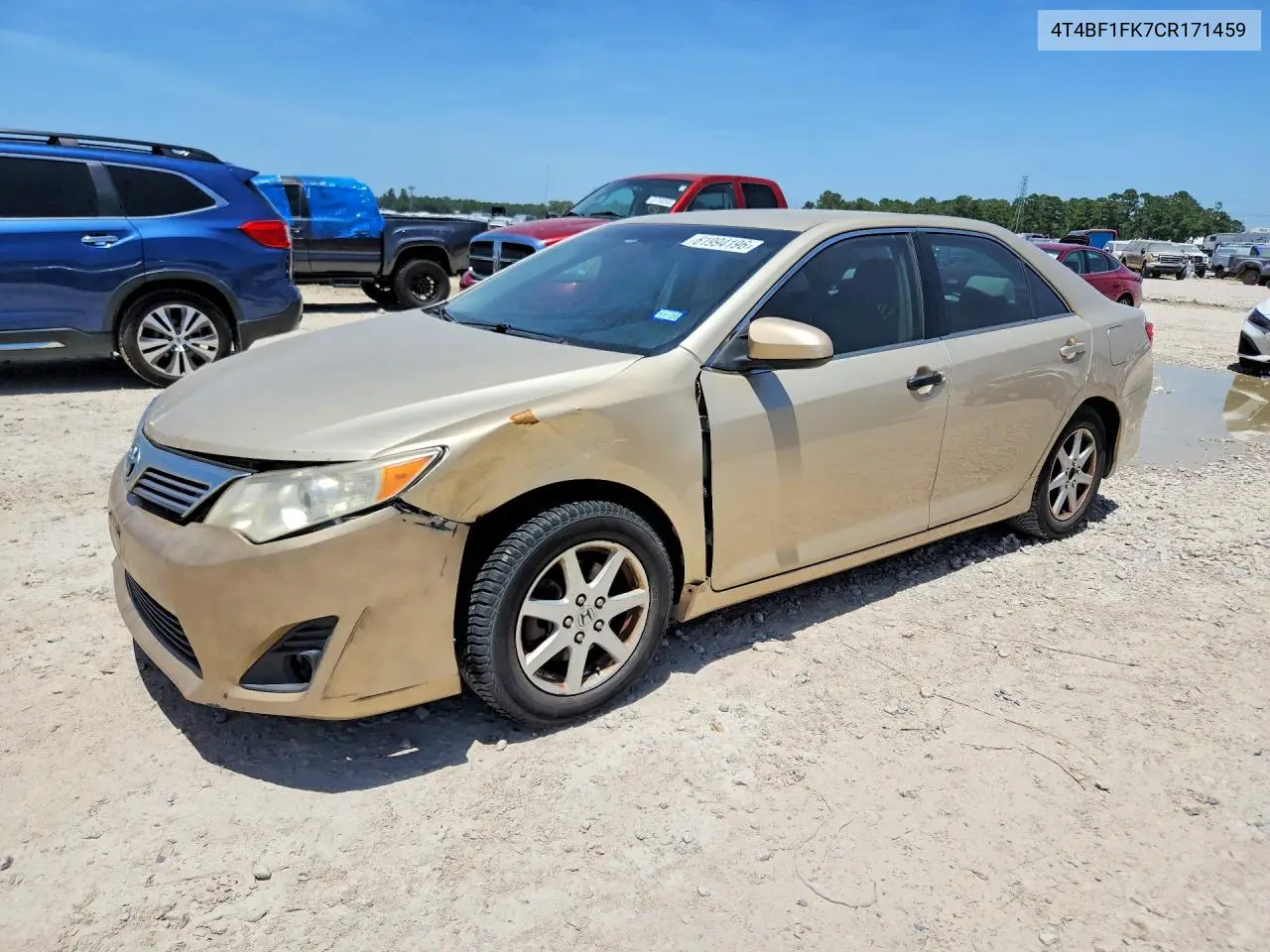 2012 Toyota Camry VIN: 4T4BF1FK7CR171459 Lot: 61994196