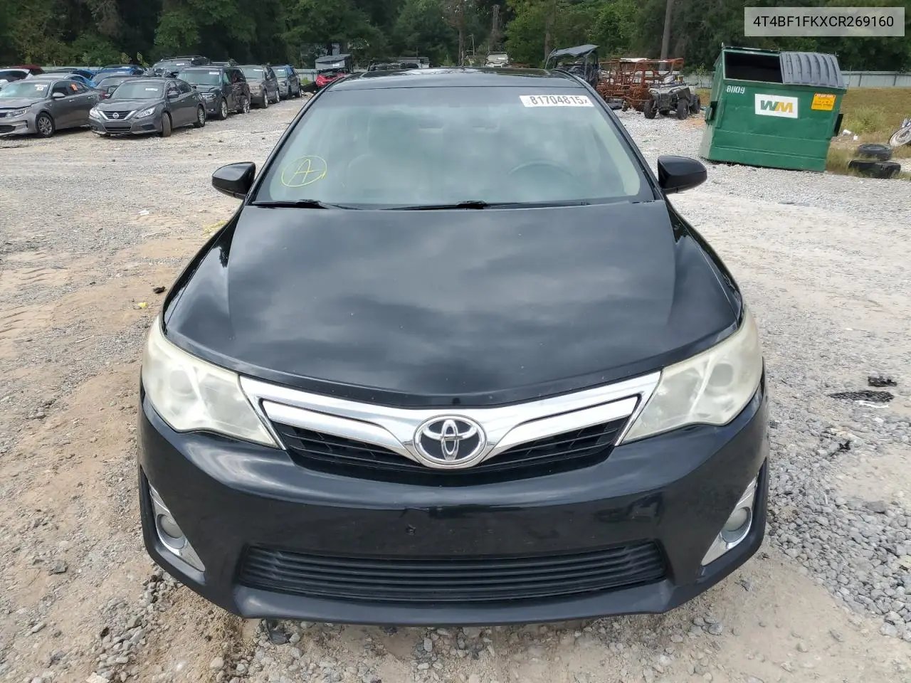 4T4BF1FKXCR269160 2012 Toyota Camry Base