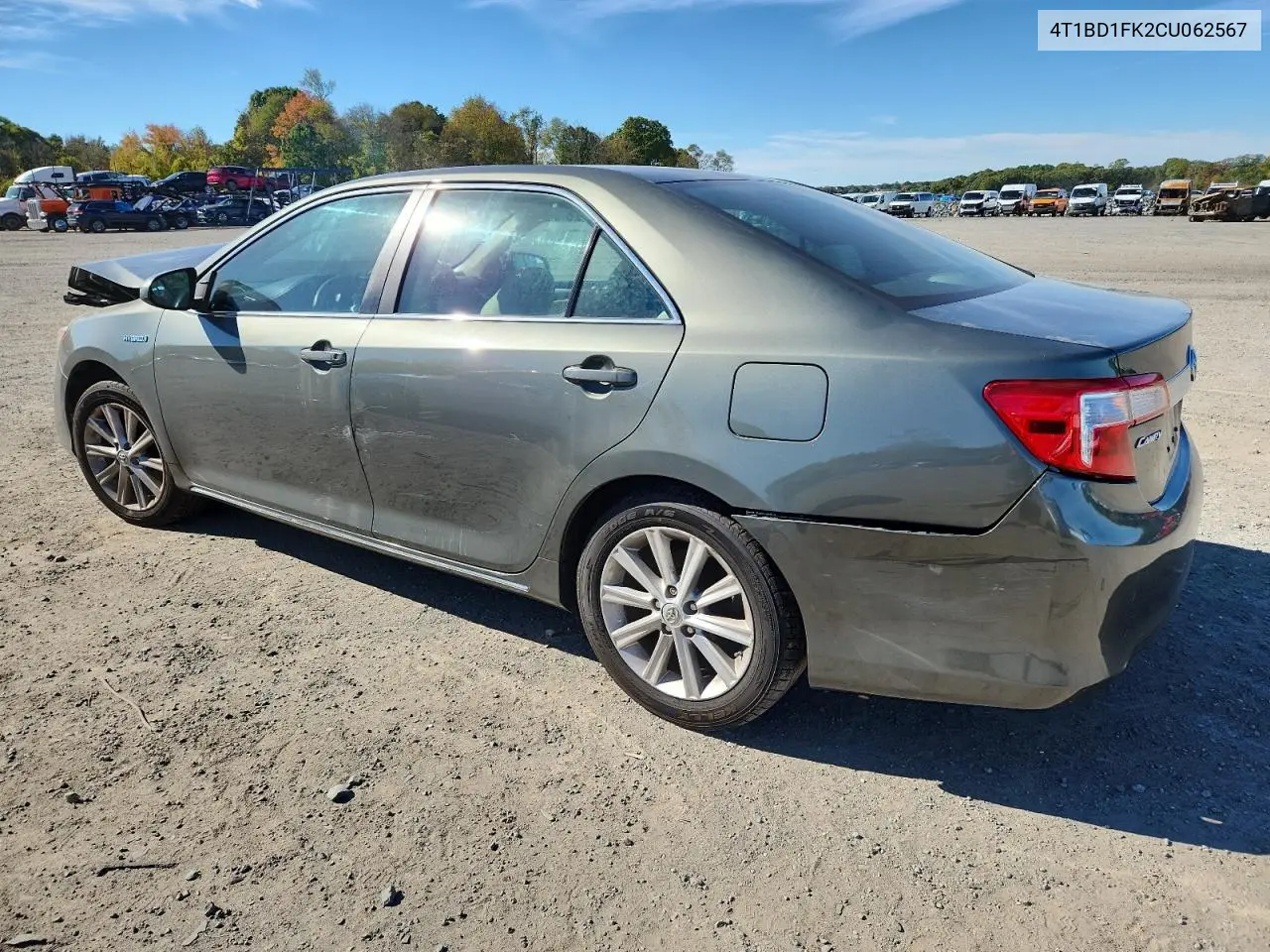 4T1BD1FK2CU062567 2012 Toyota Camry Hybrid