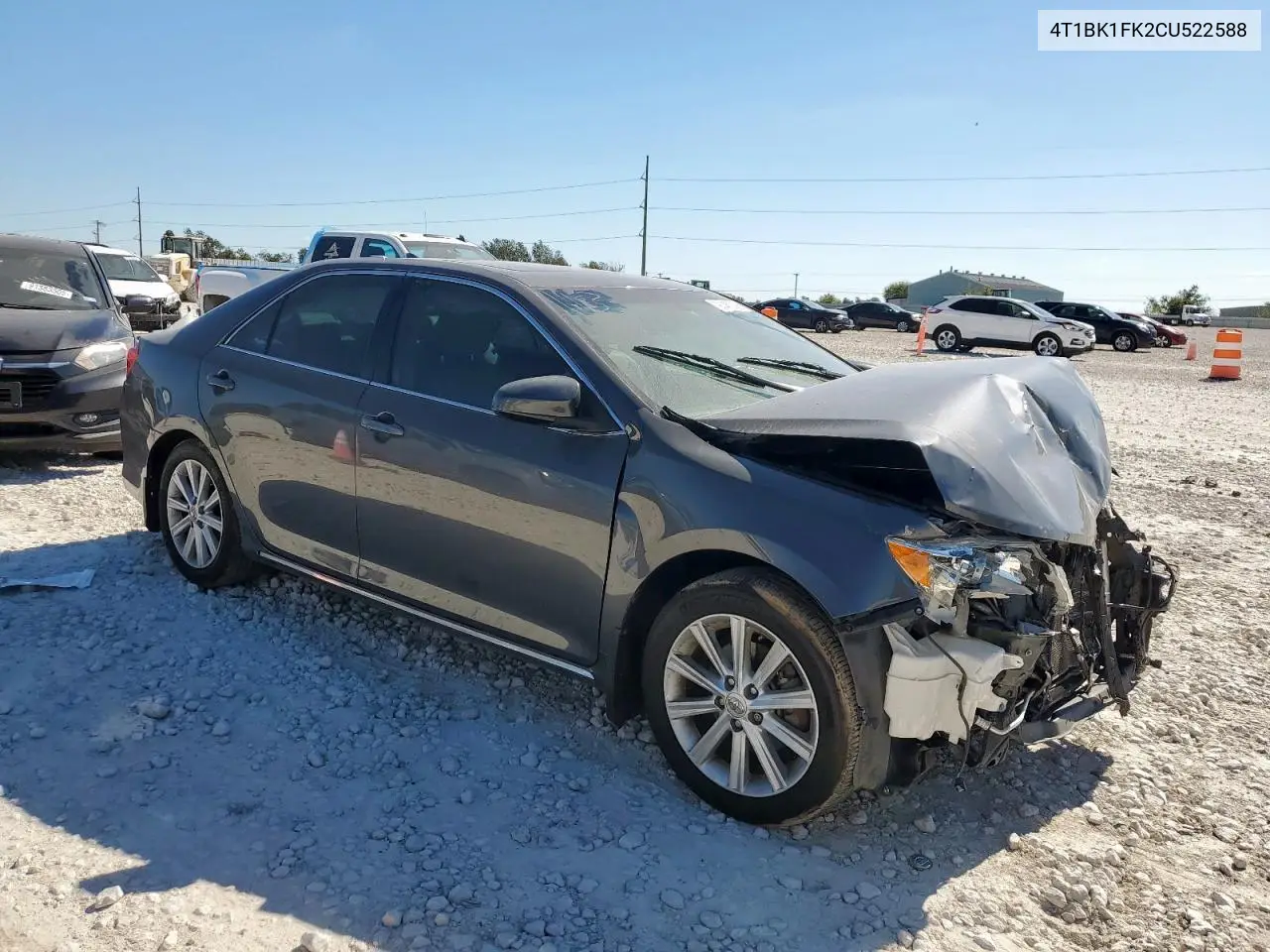 4T1BK1FK2CU522588 2012 Toyota Camry Xle V6