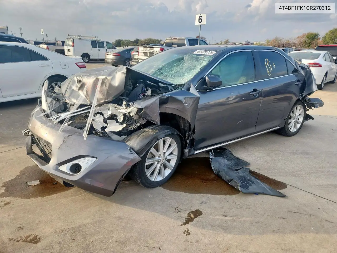 4T4BF1FK1CR270312 2012 Toyota Camry Xle