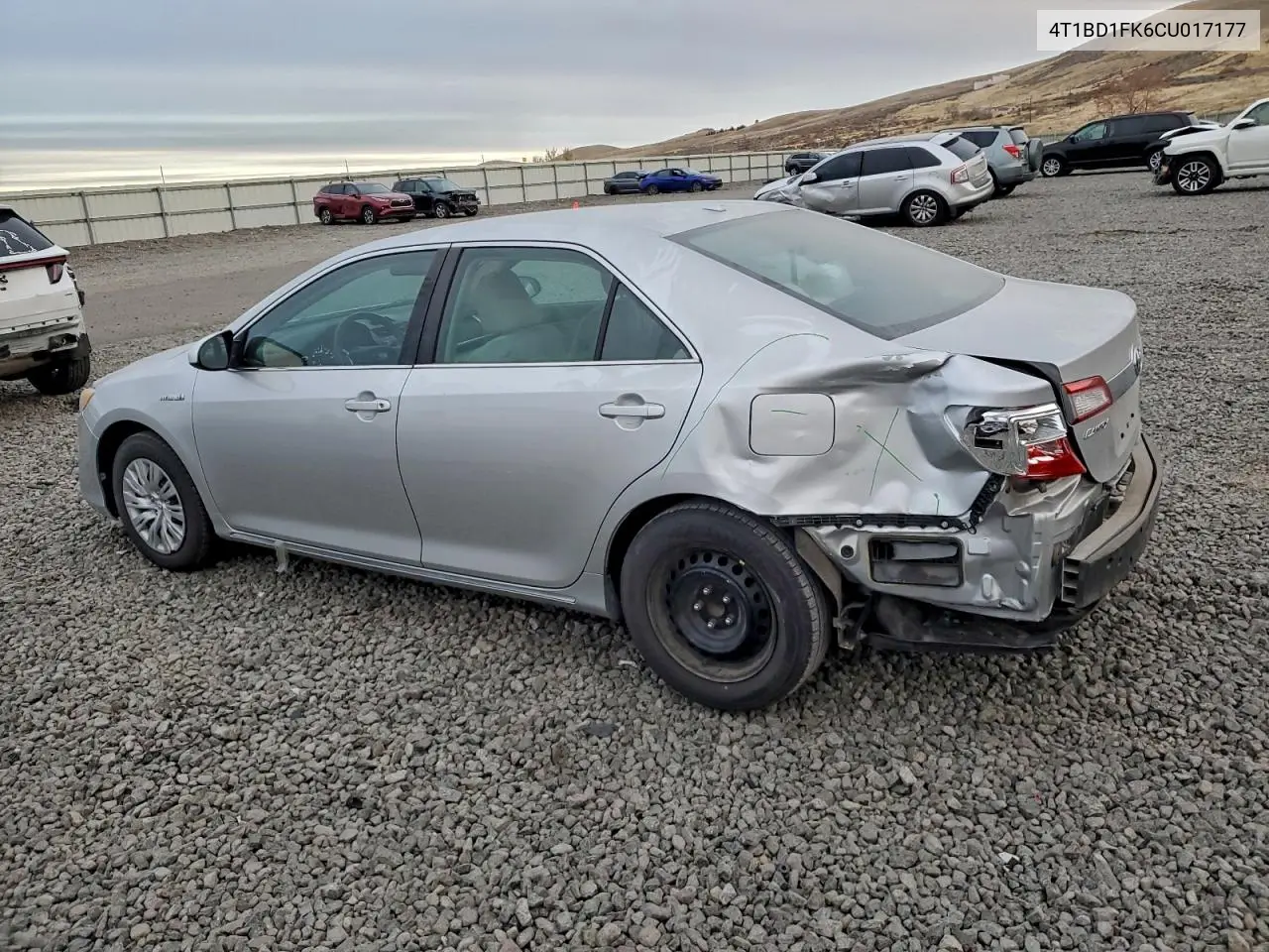 4T1BD1FK6CU017177 2012 Toyota Camry Hybrid
