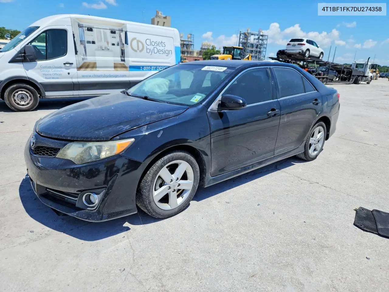 2013 Toyota Camry Se VIN: 4T1BF1FK7DU274358 Lot: 56317246