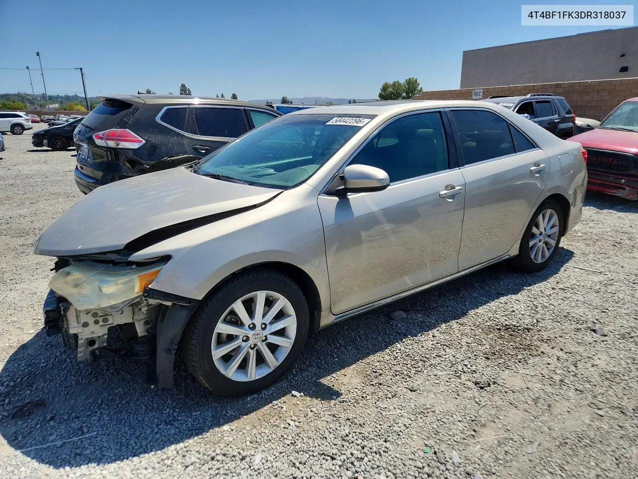 2013 Toyota Camry VIN: 4T4BF1FK3DR318037 Lot: 58442296